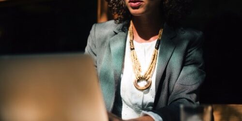 Woman Looking for a Job while Working Full Time