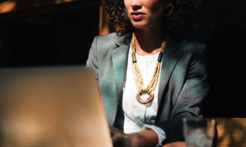 Woman Looking for a Job while Working Full Time